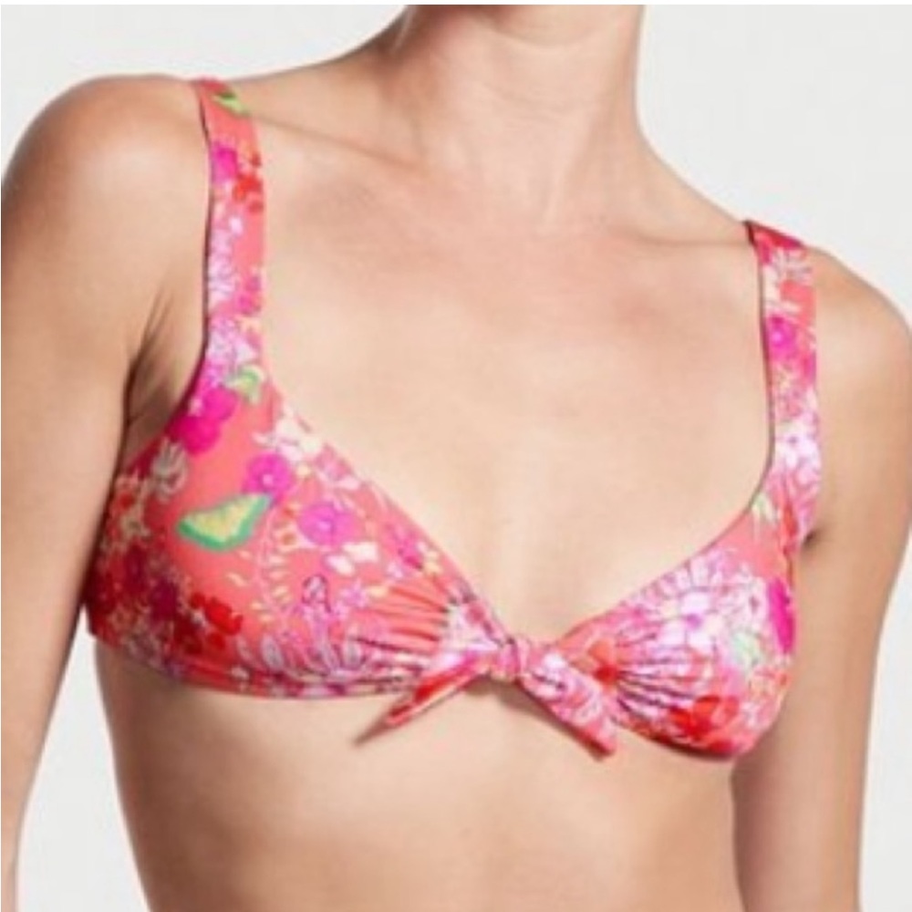 Victoria’s Secret Tie-Front Bralette Bikini Top